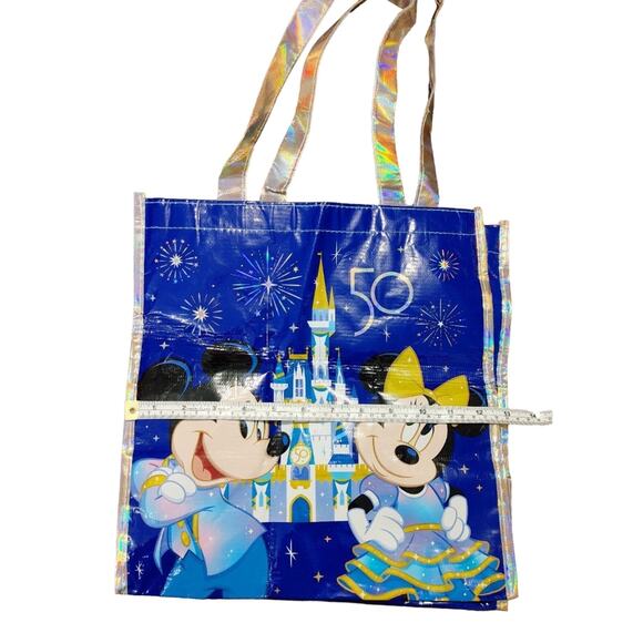 Walt Disney World 50th Anniversary Reusable Tote Bag Lightweight Medium Bag NWT - Picture 3 of 4